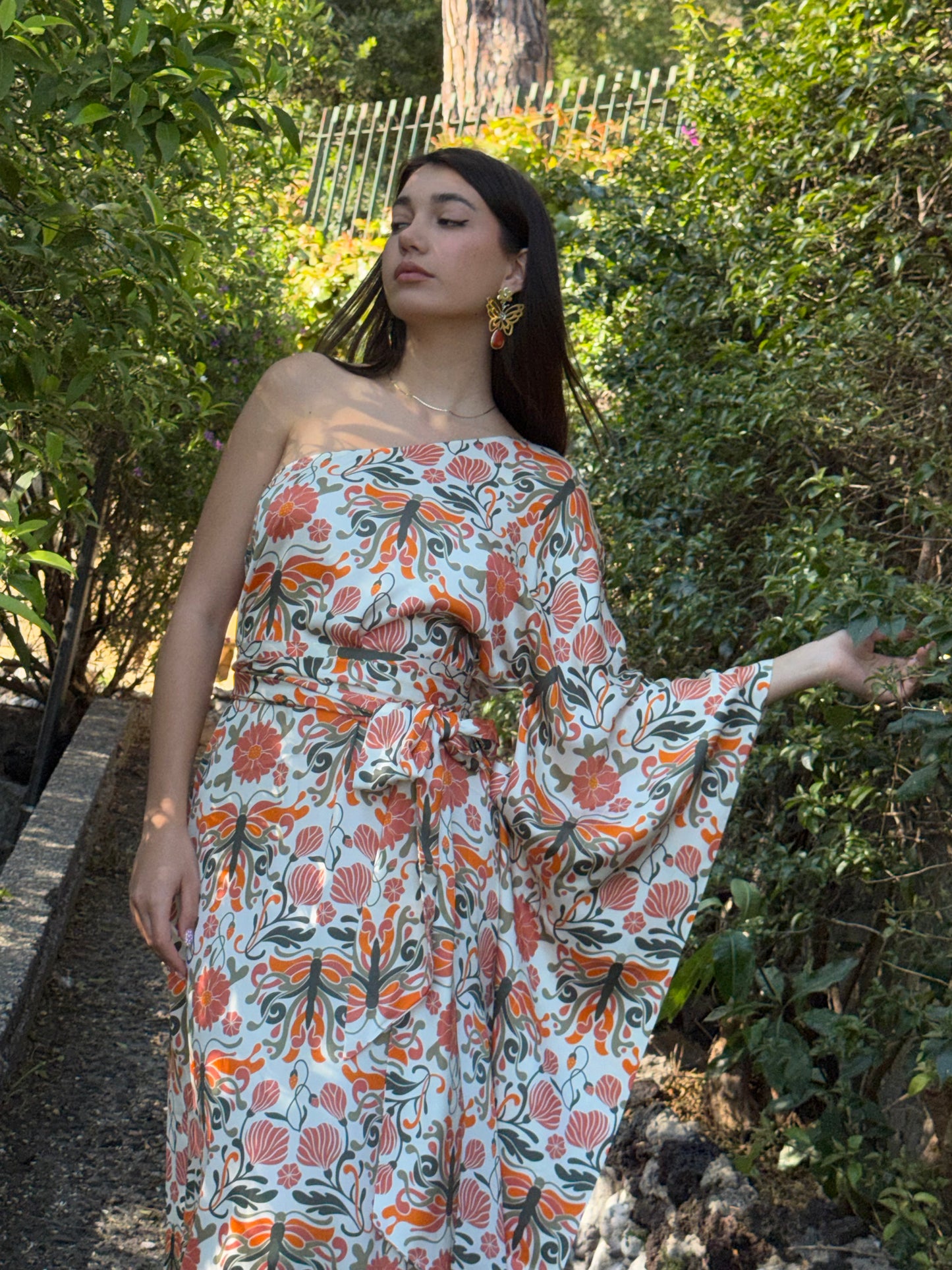 Minerva Kafta Dress Stampa Liberty