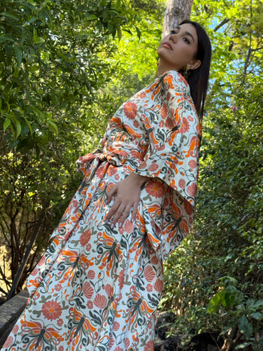 Minerva Kafta Dress Stampa Liberty