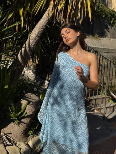 Medea Lace Dress Light Blue