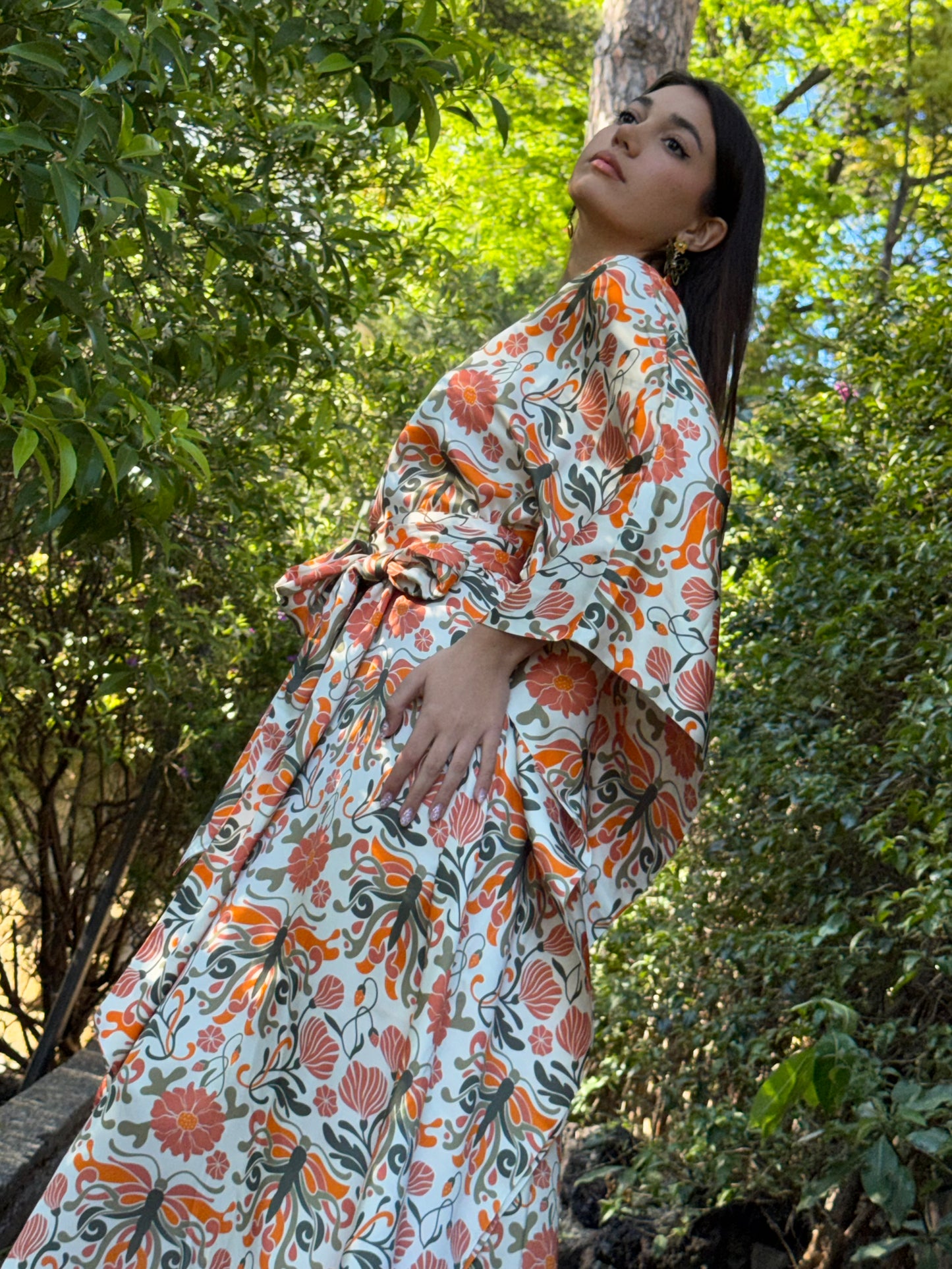 Minerva Kafta Dress Stampa Liberty