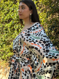 Minerva Kafta Dress Stampa Abstract